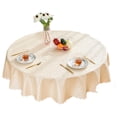 thumbnail image 1 of Waterproof vinyl tablecloths, round heavy duty tablecloths, wipeable tablecloths for kitchen and dining rooms, 1 of 5
