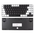 thumbnail image 3 of Clavier de Jeu Filaire, 84 Touches Rétroéclairé RGB Ergonomiquement Incurvé Clavier Filaire Silencieux, Câble Type C Mini Clavier pour OS X PC Portable, 3 of 8
