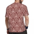 thumbnail image 3 of Baroque Floral Art T Shirt Retro Bohemia Trendy Cool Running T-Shirts Short Sleeve Comfort, 3 of 4