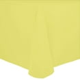 thumbnail image 1 of Ultimate Textile Cotton-feel 60 x 144-Inch Oval Tablecloth Lemon Yellow, 1 of 3