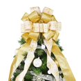 thumbnail image 1 of Adorno para árbol de Navidad CANGBI, 40 x 33 cm, lazo dorado, 1 of 6