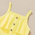 thumbnail image 4 of DOPI Toddler Girl Clothes Baby Summer Sleeveless Clothing Cute Halter Romper One-piece Jumpsuit Summer Clothes Set 1-5T, 4 of 9