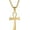 Gold, variant on Ankh Cross Necklace, Key of Life Pendant with 24" or 22+4" Chain, Ancient Egyptian Coptic Cross Religious Jewelry, Powerful Protection Amulet for Men and Women