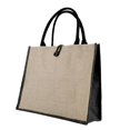 thumbnail image 3 of Bolso De Hombro Casual Para Mujer Bolso De Mano De Bloque De Color De Lino Para Compras 3 Piezas Sunnimix Bolso Tote de Algodón para Mujer, 3 of 8