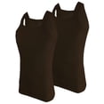 thumbnail image 2 of Different Touch 2 Pack Assorted Colors G-unit Tank Tops Square Cut Muscle Rib for Men, 2 of 4