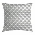thumbnail image 1 of Floral Throw Pillow Cushion Cover, Tree Pattern with Leaves inside Circles Monochrome Mother Earth Artful Illustration, Decorative Square Accent Pillow Case, 16 X 16 Inches, Grey White, by Ambesonne, 1 of 2