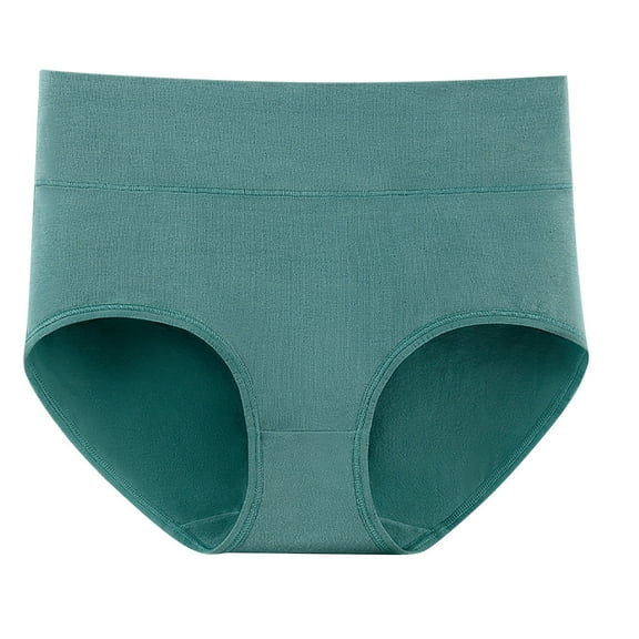 Luxalzxs Tummy Control Underwear for Women Fashion Casual Solid Color High Stretch Panties Briefs Comfortable Cotton High Waist Underwear Panties