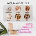 thumbnail image 4 of Beauticom 12 Pieces High Quality 15 Gram 15 ml (0.5 oz) Clear Round Plastic Makeup Cosmetic Travel Sample Jars with Pink Lids, 4 of 6