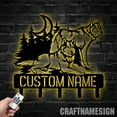 thumbnail image 4 of Craftnamesign Custom Wolf Metal Key Holder, Wild Wall Hanging, Metal Coat Rack, Metal Key Hanger, 4 of 5