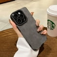 thumbnail image 4 of Fashion Phone Case For iPhone 16 15 14 13 12 11 Pro Max 16 Plus Fur Leather Full Lens Protection Cases Cover Green For iPhone 11Pro Max, 4 of 6