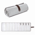 thumbnail image 2 of Velvet Travel Jewelry Organizer Roll, Portable Multi-Layer Storage Bag for Necklaces Earrings Rings, Foldable Rollup Case for Women, Gift for Mom, 2 of 6