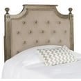 thumbnail image 2 of SAFAVIEH Rustic Wood Tufted Upholstered Headboard, Twin, Taupe, 2 of 4