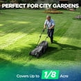 thumbnail image 5 of Kraftsense 14" Cordless Lawn Mower, Electric Lawn Mowers with Brushless Motor, 5-Position Height Adjustment, with 5.0Ah Battery, 5 of 9