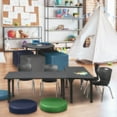 thumbnail image 3 of Regency 48x24 Mobile Adjustable Classroom Table- Grey & 2 Andy 12 Stack Chairs- Black, 3 of 8