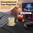 thumbnail image 6 of Furmax 66.5" Oversized Floor Sofa Couch, 2-Seater Leather Lazy Sofa Chair with Cup Holders for Gaming, Movie Nights, Living Room & Dorm, No Assembly Required, Black, 6 of 7