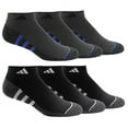 thumbnail image 2 of Adidas 6 Pairs Men's Low Cut Socks 6 Pack for Shoe Size 6-12 Black, Black, 6-12, 2 of 4