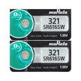 thumbnail image 2 of 4 x Genuine Murata 321 SR616SW SR65 Watch Battery Silver Oxide 0% Mercury, 2 of 3