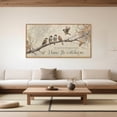 thumbnail image 3 of His Eye is on the Sparrow Christian Wall Art 20“x40"x1, Vintage Neutral Birds on Tree Branch Nature Canvas Artwork, Religious Faith Gift Bible Verse Scripture Print Decor for Living Room, 3 of 7