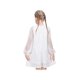 thumbnail image 5 of Vestido de Niña Blanco con Lentejuelas, Malla Transparente, Manga Larga, Fiesta, Certamen, Boda, 7 Años, 5 of 7