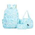 thumbnail image 5 of WAYUTE Kids Backpack 3 Pcs Backpack Set for Girls Large Capacity Ice Cream Printed Schoolbag with Lunch Tote and Pencil Lightweight Bookbag Casual School Activities, 5 of 6