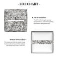 thumbnail image 5 of Rateoe Silver Glitter Pattern Tissue Box Cover, Modern Square Decorative Leather Facial Paper Case Organizer Holder Dispenser 5X5X5'', 5 of 8