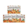 thumbnail image 2 of Uxgjfwu Pumpkin Maple Leaf Doormat 2-Piece Set Long Strip Mat for Porch Entryway Halloween, 2 of 6
