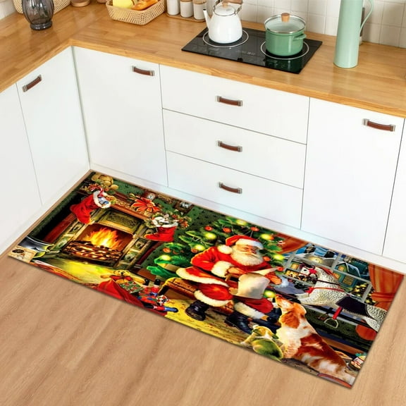 Christmas Kitch Foot Mat Home House Entrance Doormat Living Room Bedroom Balcony ration Floor Carpet