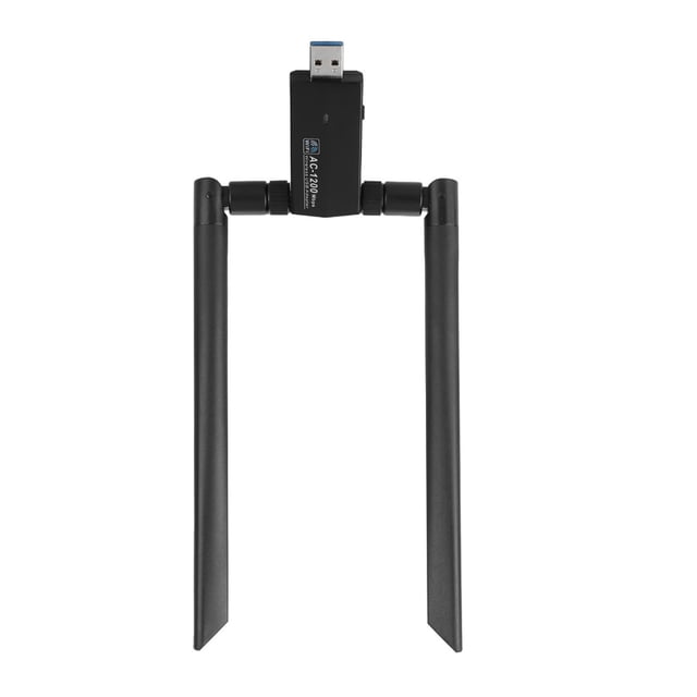 Dongle WiFi De Doble Banda 5,8G, Adaptador Inalámbrico AC1200, Tarjeta De Red USB 3,0 Con 2 Antenas Para XP Vista 7 8 10 OS X