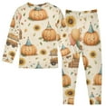 thumbnail image 3 of Boys Pajamas Girls Pajama Fun Pumpkin Patch Cute Comfortable Cotton Two-piece Pajama Set, 3 of 7