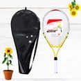 thumbnail image 3 of FUTUREORYY 1Set Alloy Tennis Racket with Oxford Bag Durable Yellow Racket for Youth Outdoor Sports, 3 of 4