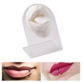 thumbnail image 2 of Modelo de lengua de boca de silicona suave con soporte de exhibición, pantallas de parte del cuerpo de simulación, herramienta de práctica de Blanco Sunnimix Boca lenguas Mostrar, 2 of 8
