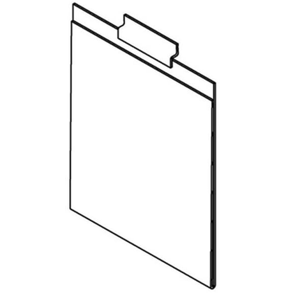 AMKO SWP2036 11 x 8.5 in. Horizontal Slatwall Sign Holder