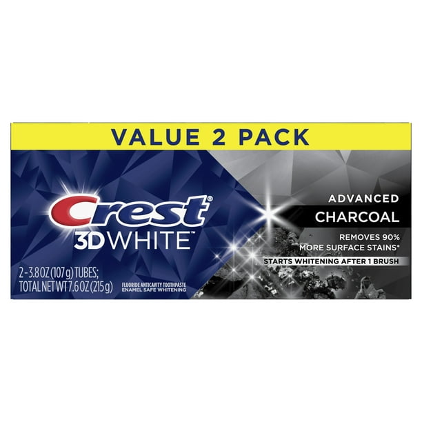 3D White Teeth Toothpaste, 3.8 oz, 2 Pack - Walmart.com