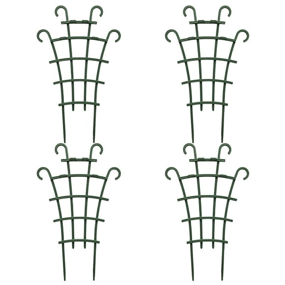 ZZkhGO Treillis de Soutien pour Grimper, Cage à Tomates Ajustable pour Fleurs en Pot, Piquet de Jardin en Fer Robuste pour Monstera Orchidée Vigne Légumes