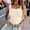 White, variant on Women's Polyester Spandex Blend Tank Tops Casual Loungewear Seamless Stretch Built-In Chest Pad Sleeveless Tops for Daily Wear and Light Activity