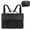 Black, variant on 15.6" Laptop Bag, PU Leather Backpack Briefcase, Waterproof Messenger Bag with Compartments for 15–16" Laptops, Work Travel