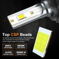 thumbnail image 3 of H7 H7 H11 Fit for Mercedes Benz ML350 2008-2011 LED Headlight Hi/Lo Fog Light Bulbs, 3 of 20