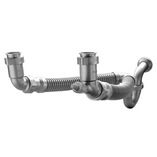 Céspol Flexible Tf-110 Para Fregadero Doble Tarja Gris - Coflex COFLEX NA
