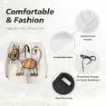 thumbnail image 6 of Lsque Brown Cat Cartoon Printed Women's Running Shorts with Liner Pockets,Elastic Quick Dry Workout Athletic Gym Yoga Shorts,Womens High Waist Shorts-X-Large, 6 of 9