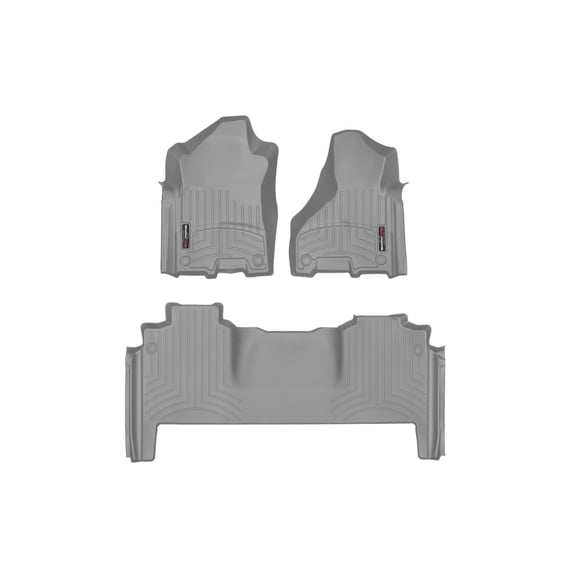WeatherTech Custom Fit FloorLiners compatible with Ram Truck 2500/3500, Ram 2500/3500 - 1st & 2nd Row, Grey