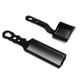 thumbnail image 1 of 2 peines que se desvanecen, peine profesional para cortar el cabello, peine superior plano resistente al calor, peine superior plano con posicionamiento curvo, negro, 1 of 5