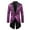 24#Purple, variant on Men's Fashion Casual Button Sequin Suit Performance Suit Long Sleeve Suit Collar Suit TuxedoLong Puffer Brown Trench Coat Skull Cardigan