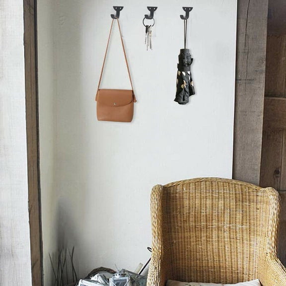 Heavy Duty Decorative Hooks 5 Pack Wall Mounted Hangers for Home Organization and Housekeeping
