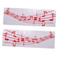 thumbnail image 1 of Qty3 Music ETIQUETA ENGOMADA VINILO BUMPER COCHE TRUCK LOCKER HOME WALL rojo Sharpla Calcomanías de calcomanías, 1 of 8