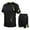 A-Black980, variant on Men’s High-Performance Activewear Set Short-Sleeve Workout Training Sportswear Uniform