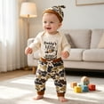 thumbnail image 6 of larppty Newborn Baby Boy Hunting Clothes Long Sleeve Romper Camouflage Pant Set Beanie Hat 3 Piece Outfit, 6 of 7