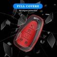 thumbnail image 5 of Key Fob Cover Compatible with Chevrolet Equinox Malibu Trailblazer Traverse Volt Bolt Keychain Case Holder Protector,Red, 5 of 7