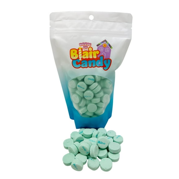 RITO Green Spearmint Mints | 1 LB Resealable Stand Up Bag | Classic Canada Mints | Bulk Breath Mints | After Dinner Mints for Parties | Retro Canadian Candy
