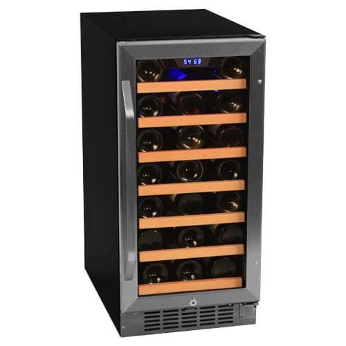Edgestar Cwr301sz 15 Wide 30 Bottle Built In Wine Cooler Walmart Com Walmart Com