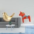 thumbnail image 2 of Figura de pájaro dorado, estatua de animal, adorno moderno para decoración del hogar, escultura de pájaro para escritorio, oficina, repisa, sala de es, 2 of 8